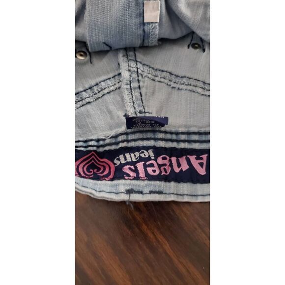 NEW WITH TAGS VINTAGE ANGELS SO SWEET FADED DENIM SHORTS - Picture 5 of 7
